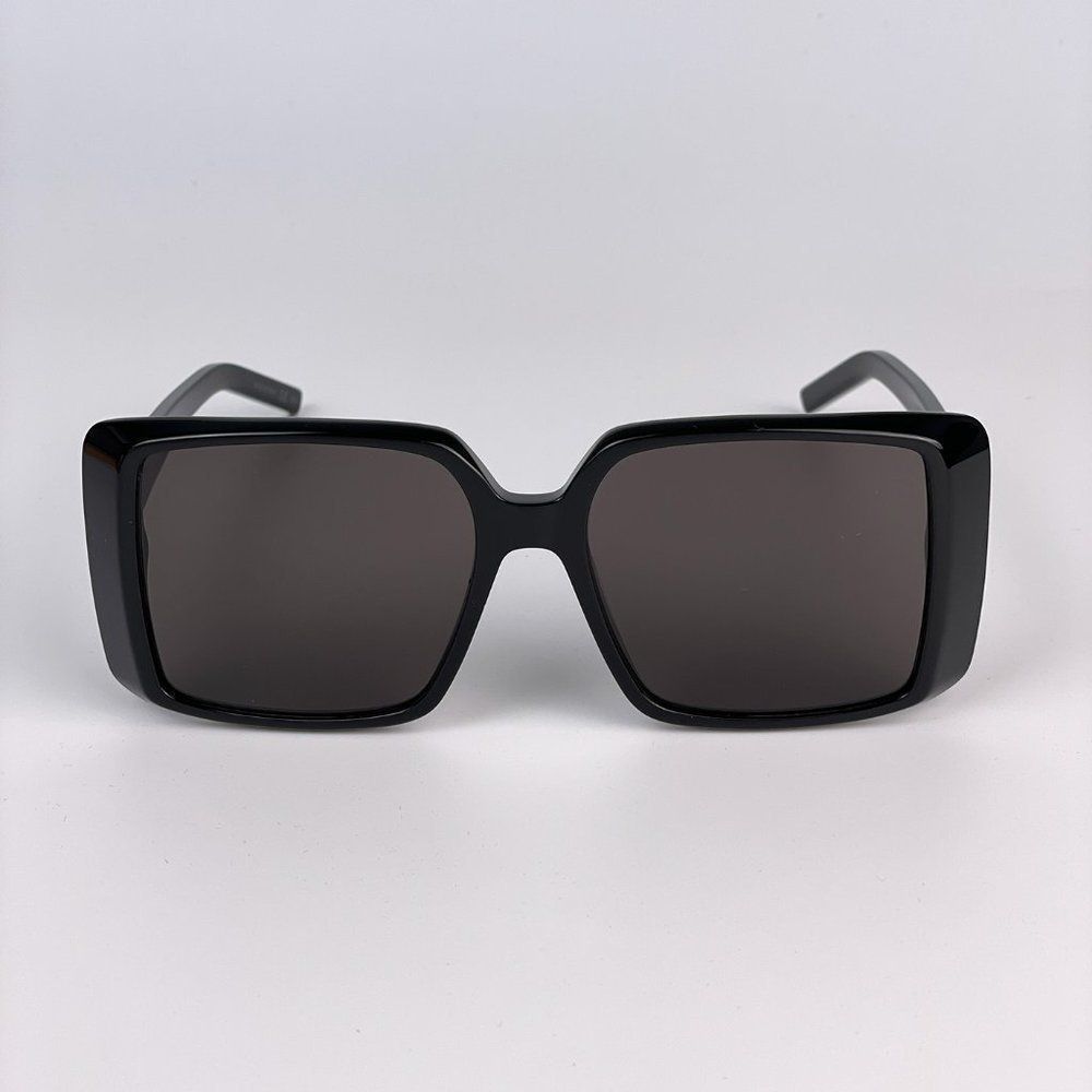 Saint Laurent New Wave SL451 001 Sunglasses Black Black Square Women - Picture 3 of 9